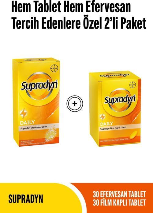 30 Efervesan Tablet+ 30 Film Kaplı Tablet