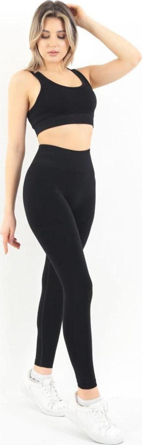 Spor Seamless Tayt Takımı Siyah S-M