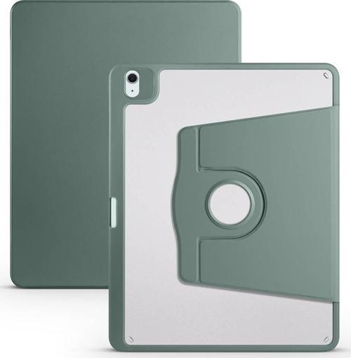 iPad Air 13 2024 Kılıf Termik Kalem Bölmeli Dönebilen Standlı Kılıf