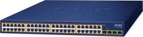 48-Port 10/100/1000T 802.3at PoE + 4-Port 1000X SFP Gigabit Ethernet Switch TdrTR