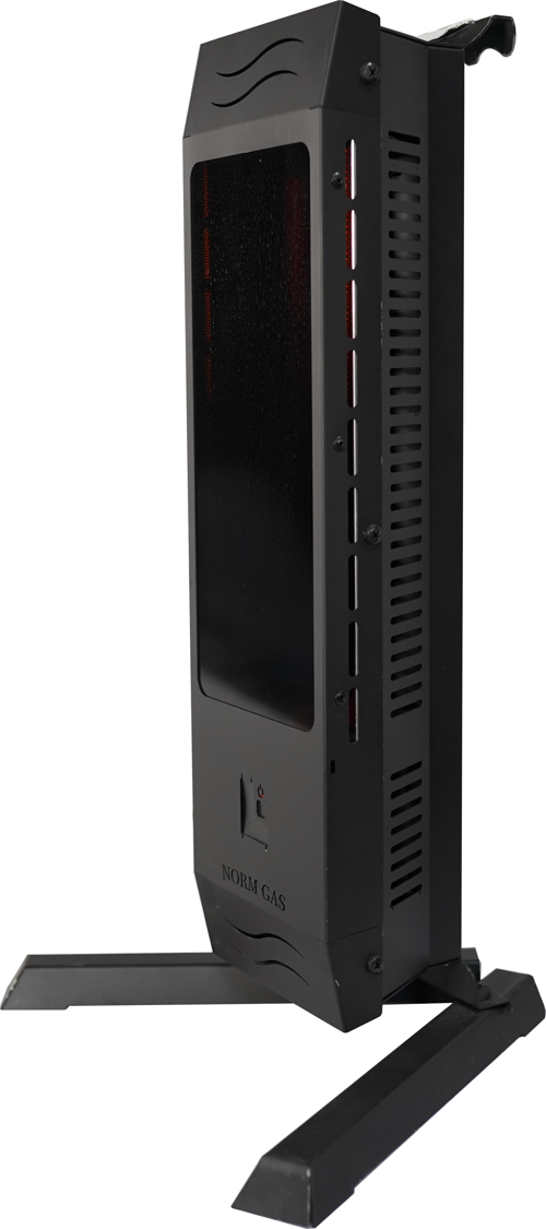 NMG101 -1-1500 NMG DİKEY AYAKLI CAMLI ELEKTRİKLİ ISITICI KUMANDALI SİYAH MTN ES 1500W