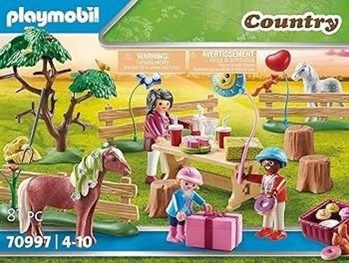 Playmobıl Country 70997 Midilli Çiftliğinde Çocuk Doğum Günü Partisi, 4 Yaş ve Üstü Çocuklar Için Oy