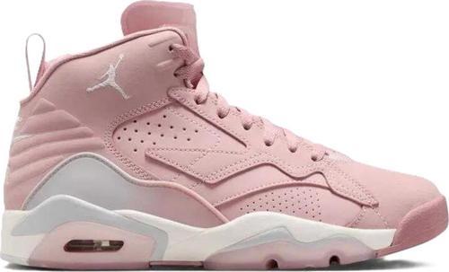 Air Jordan MVP Leather Womens Basketball Shoes Pink Hakiki Deri Kadın Basketbol Ayakkabısı Pembe