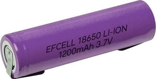 18650 3.7 Volt 1200 mAh Başlıksız Puntalı Mavi Lityum Li-iOn Pil