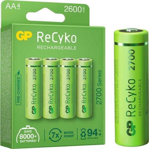 Recyko Aa 2600 Mah Şarjlı 4'Lü Pil Gp270Aahce-2Eb4 (Gprhc272E001)