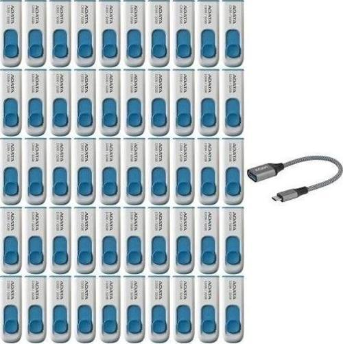 C008 32GB USB 2.0 Geri Çekilebilir Kapaksız Flash Sürücü - 50'li Paket