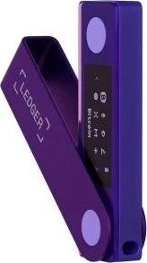 Nano X - Güvenli Kripto ve NFT Bluetooth Donanım Cüzdanı Mor