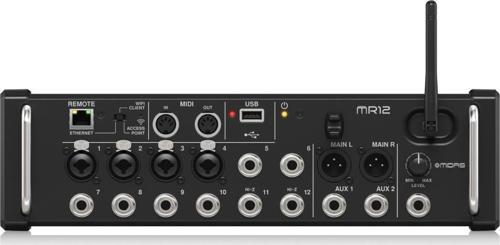 Mr12 12 Girişli Dijital Mikser İpad/Android Tabletler İçin Uygun, 4 Midas Pro Preamp, 8 Hat Girişi, Entegre Wifi M