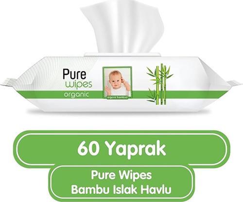 Organik Bambu Islak Havlu Mendil 60x9 540 Yaprak