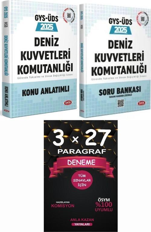 Data 2025 GYS Deniz Kuvvetleri Komutanlığı Konu + Soru + Paragraf 3 lü Set