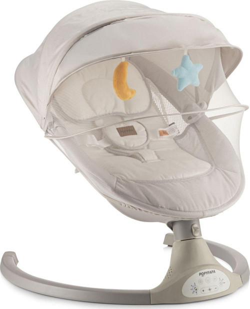 Popypapa Mercury Elektrikli Otomatik Sallanan Kademeli Bebek Ana Kucağı,Oyuncaklı
