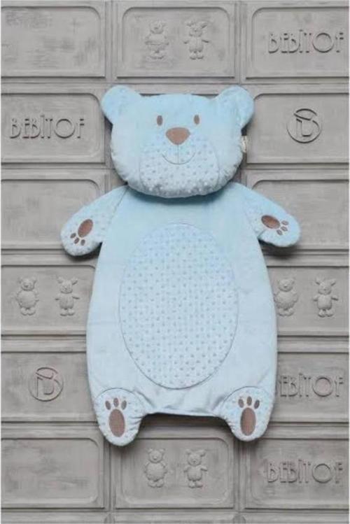 Mavi Ayıcık Figürlü Alt Açma Minderi