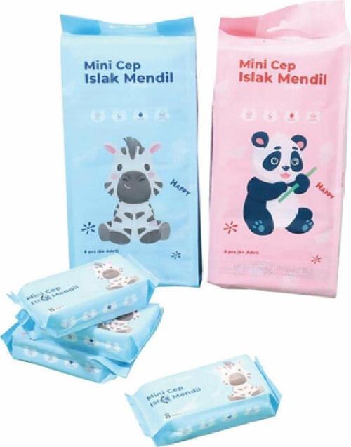 Mini Cep Islak Mendili 8li  M-643