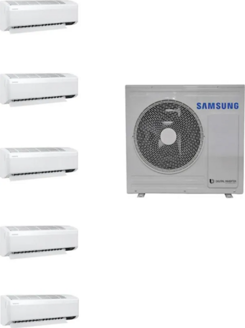 WindFree Multi AJ100TXJ5KH/EA 1 Dış + 5 İç Ünite (7+9+9+9+12) Duvar Tipi Klima