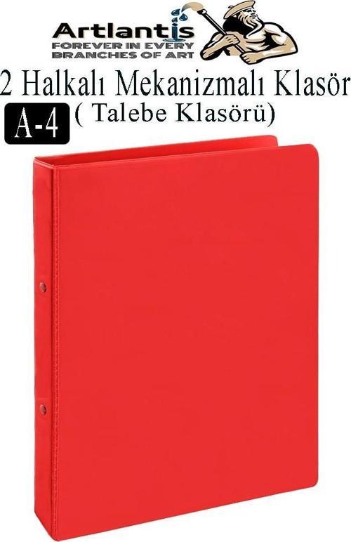 2 Halkalı Klasör 1 Adet A4 PVC Öğrenci ve Ofis Tipi Evrak Sunum Talebe Klasörü İç Cepli Otomatik Mekanizmalı Büro Okul