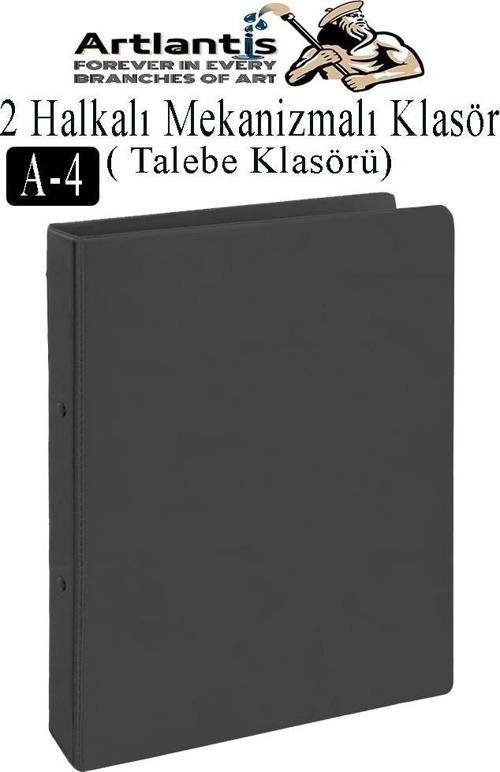 2 Halkalı Klasör 1 Adet A4 PVC Öğrenci ve Ofis Tipi Evrak Sunum Talebe Klasörü İç Cepli Otomatik Mekanizmalı Büro Okul