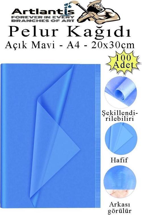 Pelur Kağıdı Renkli 100 lü 1 Paket A4 Pelur Kagıt Moda Tasarım Tekstil Hediye Paketleme Ambalaj Kağıdı Parti Doğum Günü