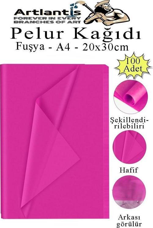 Pelur Kağıdı Renkli 100 lü 1 Paket A4 Pelur Kagıt Moda Tasarım Tekstil Hediye Paketleme Ambalaj Kağıdı Parti Doğum Günü