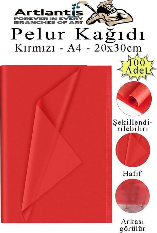 Pelur Kağıdı Renkli 100 lü 1 Paket A4 Pelur Kagıt Moda Tasarım Tekstil Hediye Paketleme Ambalaj Kağıdı Parti Doğum Günü