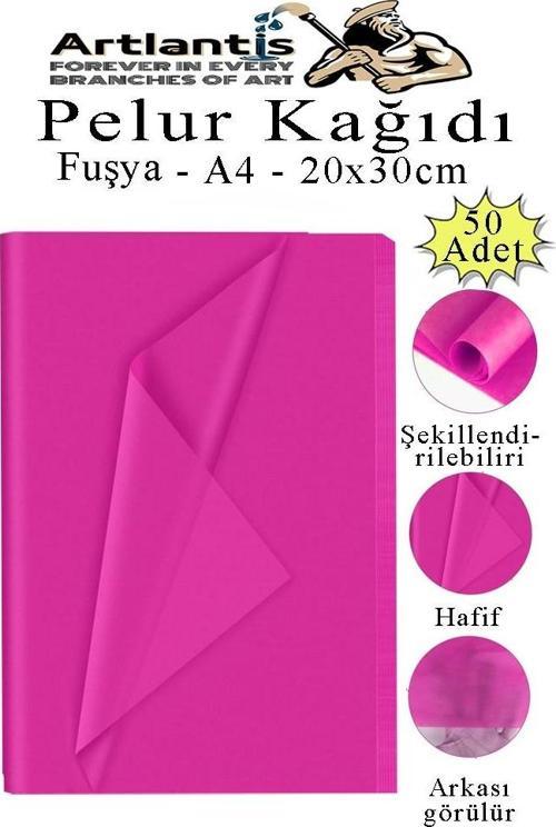Pelur Kağıdı Renkli 50 li 1 Paket A4 Pelur Kagıt Moda Tasarım Tekstil Hediye Paketleme Ambalaj Kağıdı Parti Doğum Günü