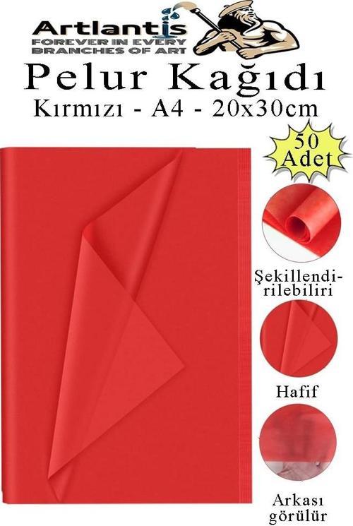 Pelur Kağıdı Renkli 50 li 1 Paket A4 Pelur Kagıt Moda Tasarım Tekstil Hediye Paketleme Ambalaj Kağıdı Parti Doğum Günü