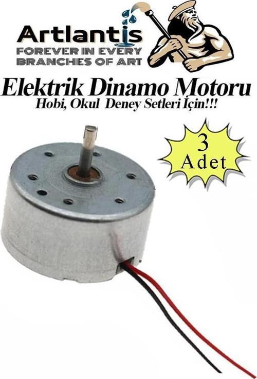 Dinamo Motoru 6 V 3 Adet Elektrik Üreten Motor Eğitici Hobi Deney Okul Elektrik Motoru Deneyler İçin