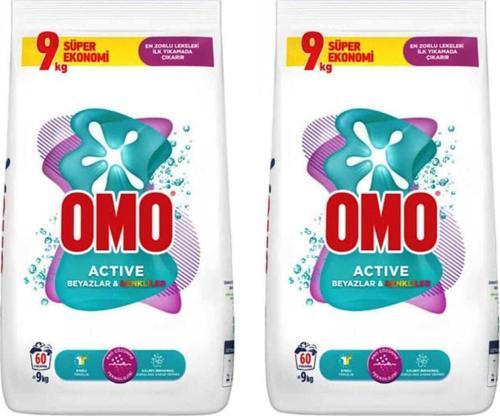 Active Beyaz ve Renkliler 9 kg x 2 Adet