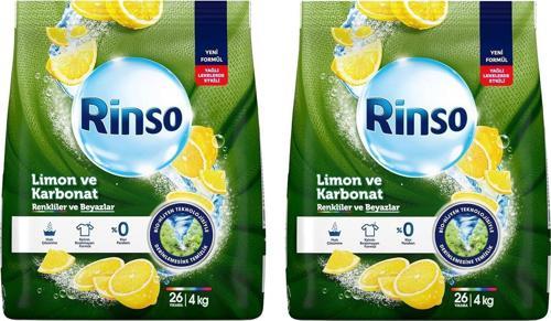 Limon ve Karbonat 4 kg Renkiler ve Beyazlar Toz Deterjan x 2 Adet