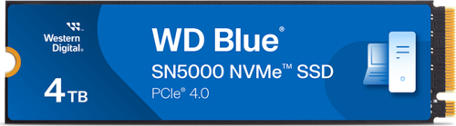 WD Blue SN5000, WDS400T4B0E, 4TB, 5500/5000, Gen4, NVMe PCIe M.2 2280,  SSD