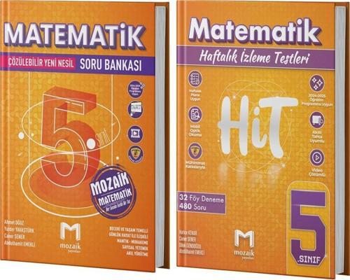 Mozaik Yayınları 5. Sınıf Matematik Soru Bankası ve 32 Haftalık Deneme Seti 2 Kitap