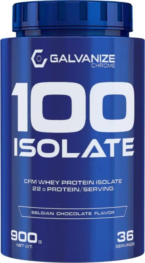  100 Isolate Whey Protein 900 gr Belgian Chocolate
