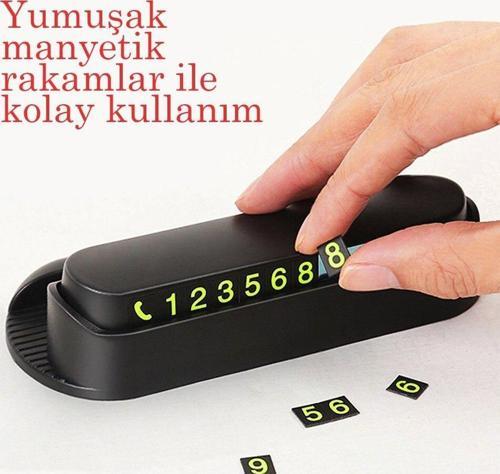  Fosforlu Otomobil Park Numaratörü Aç Kapa Numaratör Telefon Numarası Araba Parktel Numaralık