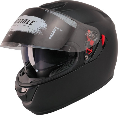 Motosiklet Kaskı CE Sertifikalı Güneş Vizörlü Full Face Mat Siyah Kask