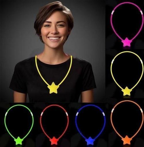 Glow Stick Yıldız Kolye