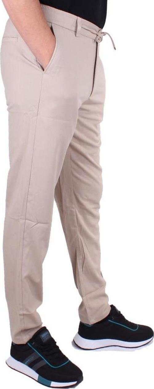 DMG23-619712 Bej Normal Bel Düz Paça Jogger Erkek  Pantolon