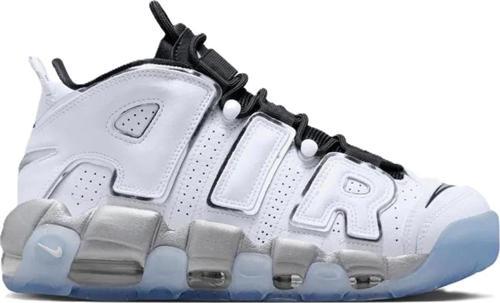 Uptempo Air More Leather Sneaker Hakiki Deri Bilekli Spor Ayakkabı Beyaz