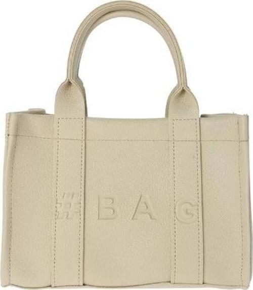 Krem Deri Mini Tote Çanta