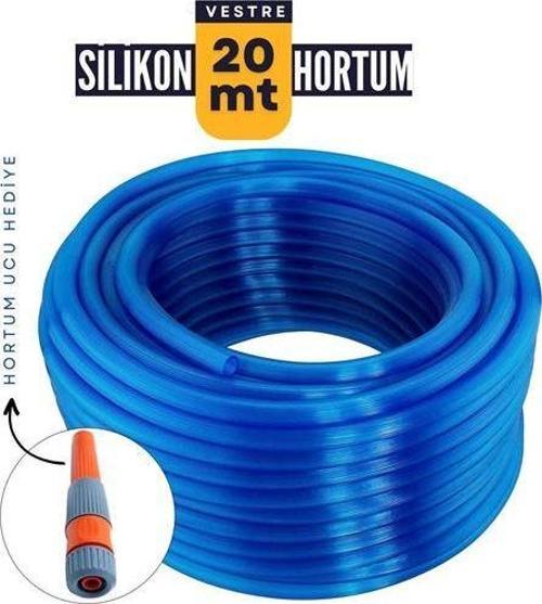 20 Metre Silikonlu Bahçe Hortumu Sulama Aparatı HEDİYELİ