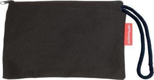 Siyah Clutch Bez Çanta
