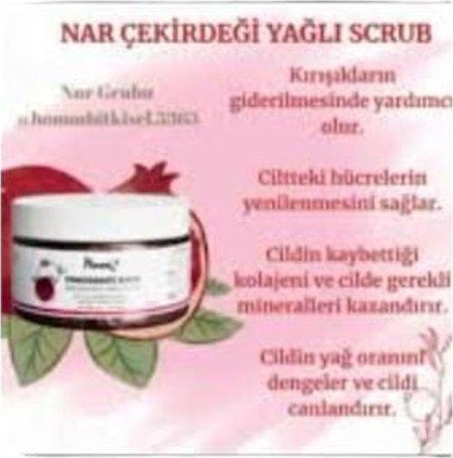 Bitkisel Nar Çekirdeği Yağlı Bitki Tanecikli Scrub 250 Ml