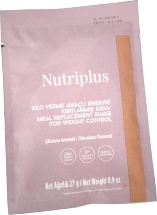Çıkolata Aromalı Kilo Verme Amaçlı Enerjısı Kısıtlanmış Gıda Teklı Saşe (27 gr)