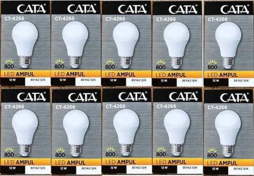 12W BEYAZ LED AMPUL-10 LU PAKET