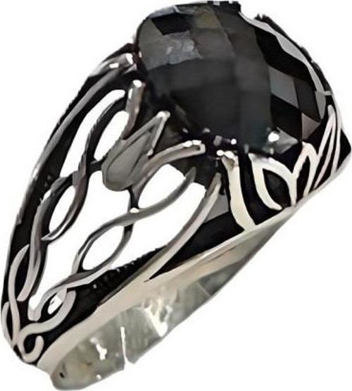 Onyx Taşlı Gümüş Yüzük 240055743G08Y