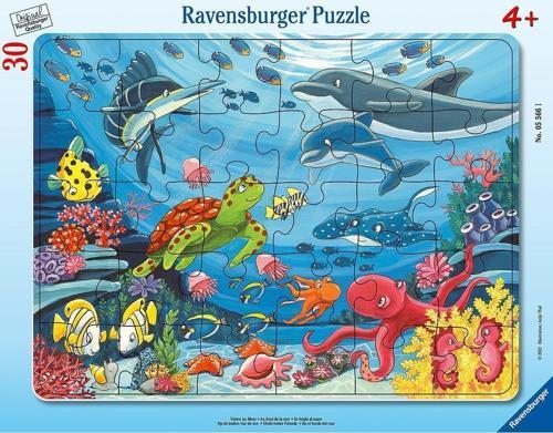 30 Parça Büyük Çerçeveli Puzzle Deniz Altında 055661