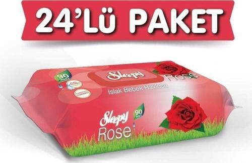 Gül Kokulu Islak Havlu 24X90 Lı 24 Paket 2160 Yaprak