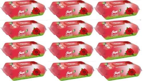 Islak Havlu Gül Kokulu 12'Li Paket 1080 Yaprak