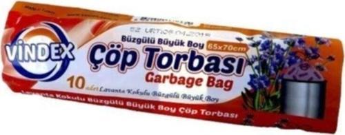 Büzgülü Çöp Poşeti Büyük Boy Lavanta Kokulu 65 X 70 Cm 10Lu