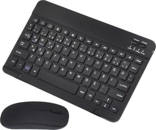 Siyah Bluetooht Kablosuz Klavye Mouse Seti