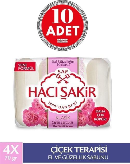 Klasik Çiçek Terapisi Sabun 4 X 70 Gr Banyo Sabunu 10 Adet