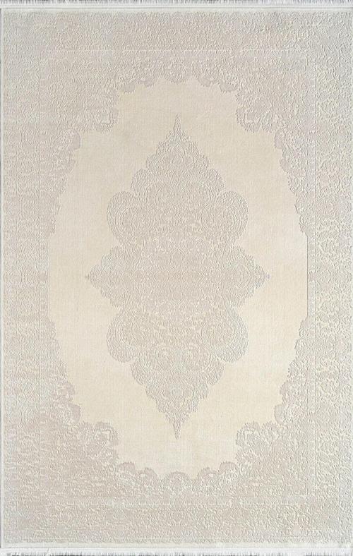 Pier Zen HG07A Krem Gri Viskon Akrilik Yumuşak Leke Tutmaz Silinebilir Halı